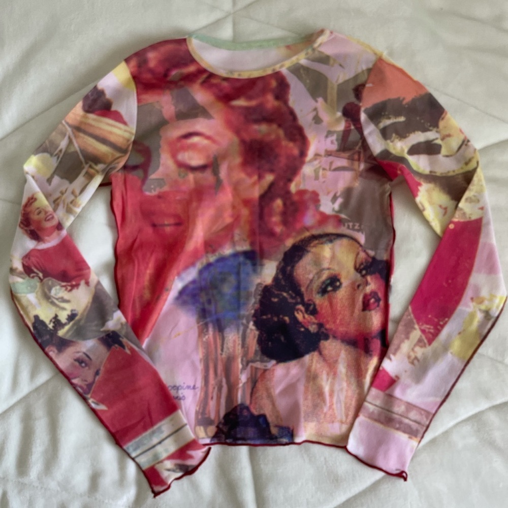 cop copine mesh top